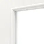 Detailansicht des Lichtausschnitts von Pino Weiß LA 14 Basic Durat Schiebetür - Huga