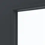 Detailansicht des Lichtausschnitts von Schiebetür Anthrazit RAL 7016 Lack LA 27 Basic - Huga