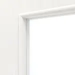 Detailansicht des Lichtausschnitts von Pino Weiß LA 4 mittig Basic Durat Schiebetür - Huga