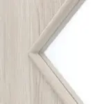 Detailansicht des Lichtausschnitts von Eiche lasiert LA 6 Raute Basic Durat Schiebetür - Huga