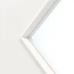 Detailansicht des Lichtausschnitts von Pino Weiß LA 6 Raute Basic Durat Schiebetür - Huga