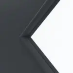 Detailansicht des Lichtausschnitts von Schiebetür Anthrazit RAL 7016 Lack LA 6 Raute Basic - Huga