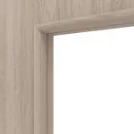 Detailansicht des Lichtausschnitts von Eiche grau LA 8 Basic Durat Schiebetür - Huga