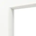 Detailansicht des Lichtausschnitts von Schiebetür Ultramatt Weiß LA 11 Basic - Huga