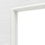 Detailansicht des Lichtausschnitts von Schiebetür Strukturiert Weiß LA 24 Basic - Huga