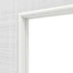 Detailansicht des Lichtausschnitts von Schiebetür Cotton like Weiß LA 4 Basic - Huga