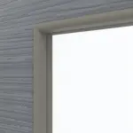 Detailansicht des Lichtausschnitts von Schiebetür Strukturiert Hygge Grau LA 9 Basic - Huga