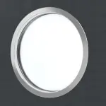 Detailansicht des Lichtausschnitts von Schiebetür Cotton like Anthrazit LA Bullauge Basic - Huga