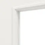 Detailansicht des Lichtausschnitts von Landhaus 4 LA Classic Weißlack Schiebetür - Huga