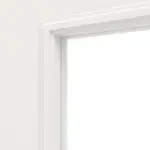 Detailansicht des Lichtausschnitts von Landhaus 4 LA Sprosse 1/3 Classic Durat Verkehrsweiß RAL 9016 Schiebetür - Huga