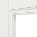 Detailansicht des Lichtausschnitts von Kontur 1 LA Classic Weißlack Schiebetür - Huga