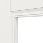 Detailansicht des Lichtausschnitts von Kontur 4 LA Classic Weißlack Schiebetür - Huga