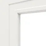 Detailansicht des Lichtausschnitts von Montana 1 LA ClassicLine Weißlack Schiebetür - Hörmann