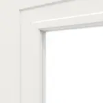 Detailansicht des Lichtausschnitts von Lacuna 1 LA Classic Weißlack Schiebetür - Huga