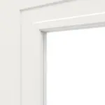 Detailansicht des Lichtausschnitts von Montana 2 LA ClassicLine Weißlack Schiebetür - Hörmann