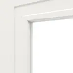 Detailansicht des Lichtausschnitts von Lacuna 3 LA Classic Weißlack Schiebetür - Huga