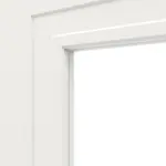 Detailansicht des Lichtausschnitts von Montana 5 LA ClassicLine Weißlack Schiebetür - Hörmann