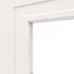 Detailansicht des Lichtausschnitts von Montana 6 LA 2 ClassicLine Weißlack Schiebetür - Hörmann