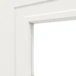 Detailansicht des Lichtausschnitts von Lacuna 6 LA 2 Classic Weißlack Schiebetür - Huga