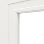 Detailansicht des Lichtausschnitts von Montana 7 LA ClassicLine Weißlack Schiebetür - Hörmann