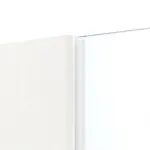 Detailansicht des Lichtausschnitts von Smart 1 mittig Basic Durat Pino Weiß Schiebetür - Huga