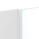 Detailansicht des Lichtausschnitts von Smart 1 Schlossseite Basic Durat Bütte Weiß Schiebetür - Huga