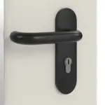 Detailansicht der Oberfläche von TECKENTRUP Außentür-Set 2-flg. Stahl mit Feuerschutzfunktion EI2 90-C5-SA 62-2 mit Rechteckverglasung Ausschnitt 1 inkl. Eck- und Ergänzungszarge