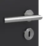 Detailansicht der Oberfläche von GARANT Wärmeschutztür Matt RAL 9005 G-TEC