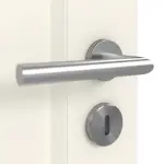 Detailbild Oberfläche RAL 9010 von Doppelflügeltür Landhaus 41