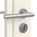 Detailbild Oberfläche RAL 9010 von Doppelflügeltür Landhaus 10 LA 01