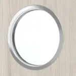 Detailbild vom Glas von Eiche lasiert LA Bullauge Basic Durat Innentür - Huga