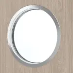 Detailbild vom Glas von Eiche grau LA Bullauge Basic Durat Innentür - Huga