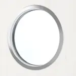 Detailbild des Lichtausschnitts von Pino Weiß LA Bullauge Basic Durat Schiebetür - Huga