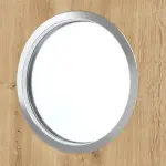 Detailbild des Lichtausschnitts von Asteiche LA Bullauge Basic Durat Schiebetür - Huga