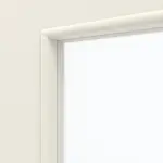 Detailbild des Lichtausschnitts von Weiß ähnlich RAL 9010 LA 9 Basic Lack Schiebetür - Huga