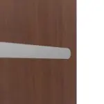 Detailansicht der horizontalen Lisene von CLASSEN Brandschutztür-Set EI30 Venom Alu M1 Nussbaum CPL inkl. Blockzarge