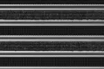 Detailaufnahme von Top-Ansicht von Aluprofilmatte KLASSIK Rips T03PP anthrazit / Safe R01V schwarz - Entrada