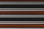 Detailaufnahme von Top-Ansicht von Aluprofilmatte KLASSIK Safe R01V schwarz / Work B08 orange - Entrada