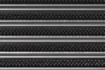 Detailaufnahme von Top-Ansicht von Aluprofilmatte KLASSIK Work B02 grau - Entrada