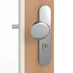 Detailansicht der Oberfläche von WESTAG Wohnungseingangstür Buche Blumig BU 88 GetaLit HPL mit Lichtausschnitt LA-DIN