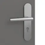 Detailansicht der Oberfläche von Huga Wohnungseingangstür Signum 14 Hygge grau RAL 7037 Lack Concept