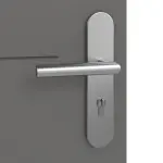 Detailansicht der Oberfläche von Huga Wohnungseingangstür Signum 34 Hygge grau RAL 7037 Lack Concept