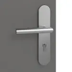 Detailansicht der Oberfläche von Huga Wohnungseingangstür Signum 49 Hygge grau RAL 7037 Lack Concept