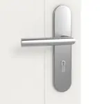 Detailansicht der Oberfläche von LEBO Wohnungseingangstür Kopenhagen 10 Weißlack