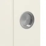 Detailansicht der Oberfläche von WESTAG Doppelflügel-Schiebetür Bretagne Typ 3001 Weißlack