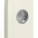 Detailansicht der Oberfläche von WESTAG Doppelflügel-Schiebetür Bretagne Typ 3004 Weißlack mit Lichtausschnitt