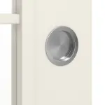 Detailansicht der Oberfläche von WESTAG Doppelflügel-Schiebetür Bretagne Typ 3004 Weißlack mit Lichtausschnitt Sprosse 20