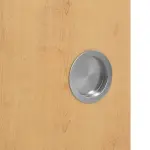 Detailansicht der Oberfläche von WESTAG Doppelflügel-Schiebetür Ahorn Rustikal AH 74 PortaLit CPL