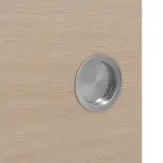 Detailansicht der Oberfläche von WESTAG Doppelflügel-Schiebetür Pinie Hell Cross Pic 11 PortaLit CPL