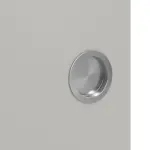 Detailansicht der Oberfläche von WESTAG Doppelflügel-Schiebetür Hellgrau A 402 PortaLit CPL mit Lichtausschnitt LA-1B